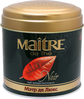 Чай Maitre de The Мэтр де Люкс чёрный, 100г