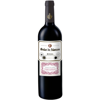 Вино Solar de Alarcos Rioja DOC красное сухое 13.5%, 750мл
