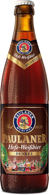 Пиво Paulaner Hefe-Weissbier Dunkel тёмное нефильтрованное 5.3%, 500мл