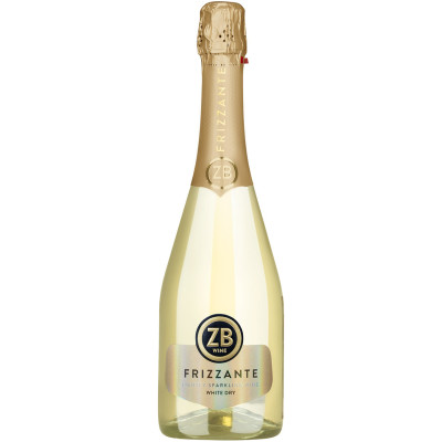Вино игристое ZB Wine Frizzante жемчужное белое сухое 10, 5%, 750мл