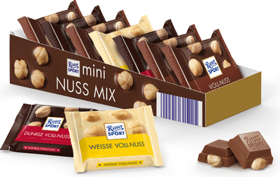 Набор мини-шоколада Ritter Sport Nuss Mix с цельным орехом 3 вкуса, 116г