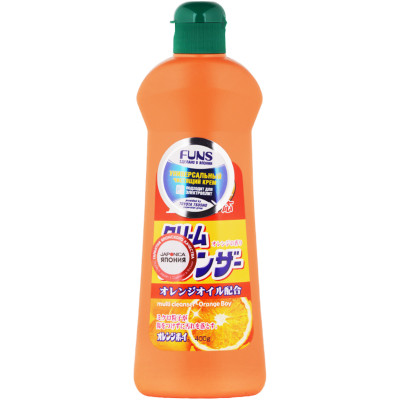 Крем Funs Orange Boy для уборки чистящий универсальный с ароматом апельсина, 400мл
