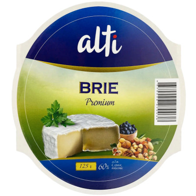Сыр мягкий Alti Бри пастеризованный 60%, 125г