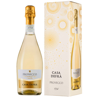 Вино игристое Casa Defra Prosecco Spumante белое брют 11%, 750мл