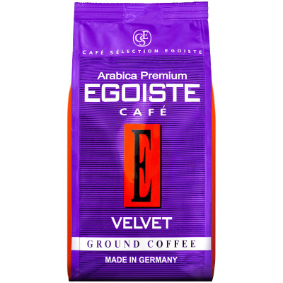 Кофе Egoiste Velvet натуральный жареный молотый, 200г