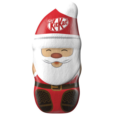 Шоколад Kitkat Санта молочный  фигурный с вафельной крошкой, 85г