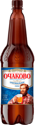 Пиво Очаково Оригинальное светлое 5%, 1.35л