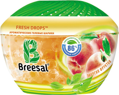 Освежитель воздуха Breesal Фреш дропс Энергия фруктов гелиевые шарики, 215мл