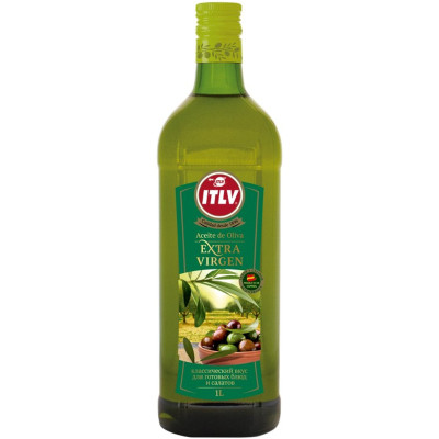 Масло оливковое ITLV Extra Virgin нерафинированное, 1л