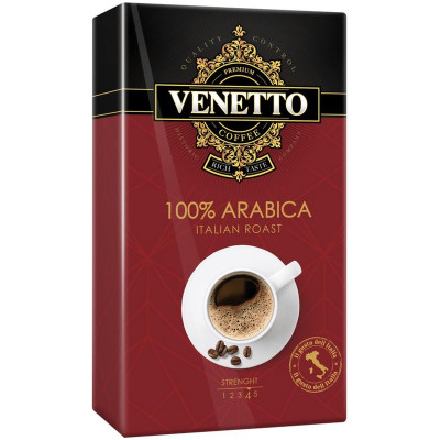 Кофе Venetto Арабика натуральный молотый среднеобжаренный, 250г