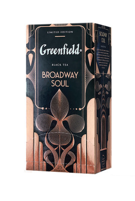 Чай Greenfield Broadway Soul чёрный с ароматом эстрагона и ванили, 25х1.5г