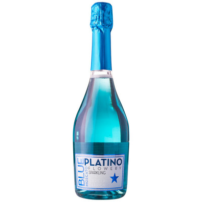 Вино игристое Platino Блю Москато голубое сладкое 7%, 750мл
