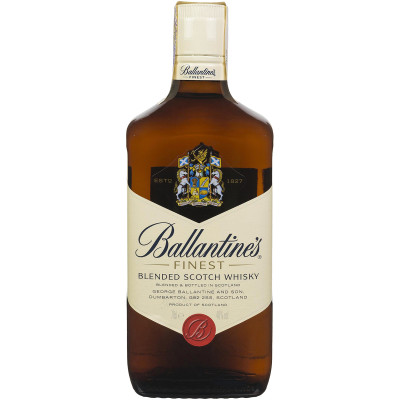 Виски Ballantines Finest Шотландский купажированный 40%, 750мл
