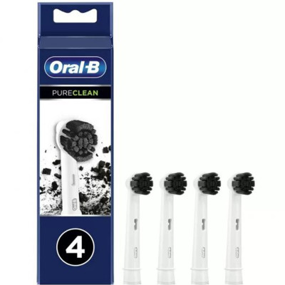 Насадки сменные Oral-B Pure Clean для электрических зубных щёток с древесным углём, 4шт