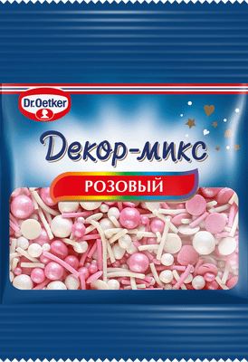 Изделие кондитерское Dr.Oetker Декор-Микс Розовый, 10г