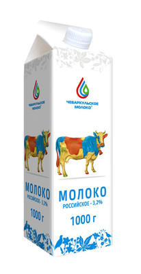 Молоко Чебаркульское Молоко Российское 3.2%, 1л