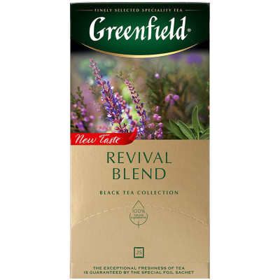 Чай Greenfield Revival Blend в пакетиках, 25х1.5г