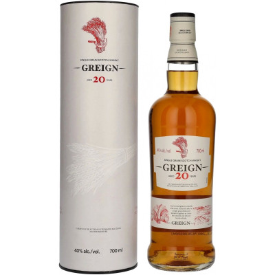 Виски Greign шотландский зерновой 20 лет выдержки 40% в подарочкой упаковке, 700мл