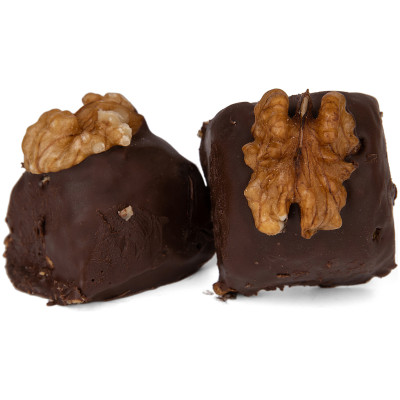 Халва арахисовая в шоколадной глазури с грецким орехом