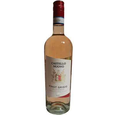 Вино Castello Nuovo Pinot Grigio delle Venezie Blush розовое полусухое, 750мл
