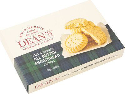 Печенье Deans All butter Shortbread Rounds сдобное, 160г