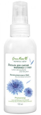 Лосьон для снятия макияжа с глаз Green Mama Васильковая вода и овёс, 100мл