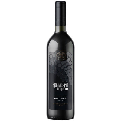 Вино Крымский Погребок Бастардо-Каберне красное сухое 13%, 750мл