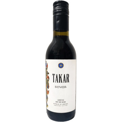 Вино Takar Арени красное сухое выдержанное 14%, 187мл