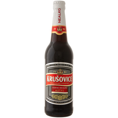 Пиво безалкогольное Krusovice Черне неалко тёмное 0.3%, 500мл
