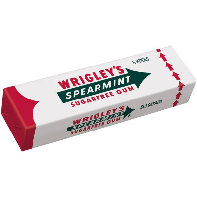 Жевательная резинка Wrigley's Spearmint пластинки, 13г
