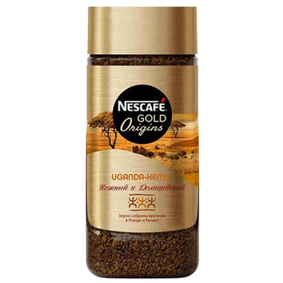Кофе Nescafé Gold Origins Uganda-Kenya натуральный растворимый сублимированный, 85г