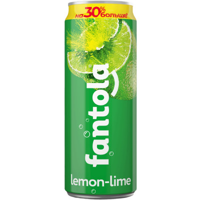 Напиток газированный Fantola Lemon-Lime безалкогольный, 450мл