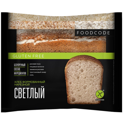 Хлеб Foodcode нарезной светлый формовой, 250г