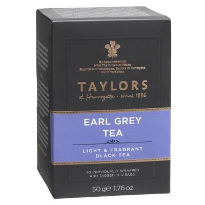 Чай Taylors of Harrogate Эрл грей чёрный бергамот, 20x2.5г