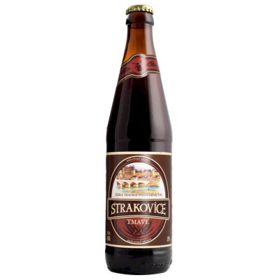 Пиво Strakovice темное пастеризованное 4.5%, 450мл