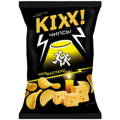 Чипсы Kixx! Чизбастерс со вкусом сыра картофельные хрустящие, 50г