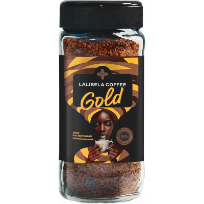 Кофе Lalibela Coffee Gold растворимый сублимированный, 190г