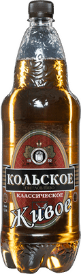 Пиво Кольское классическое светлое фильтрованное 4.5%, 1.35л