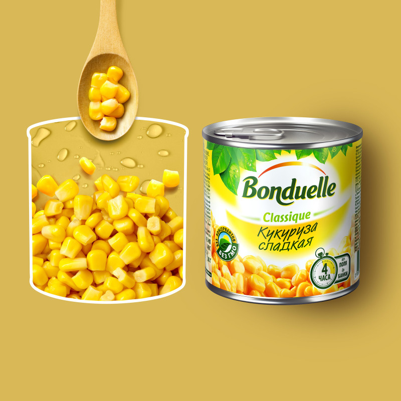 Кукуруза Bonduelle Classique сладкая, 340г — фото 3
