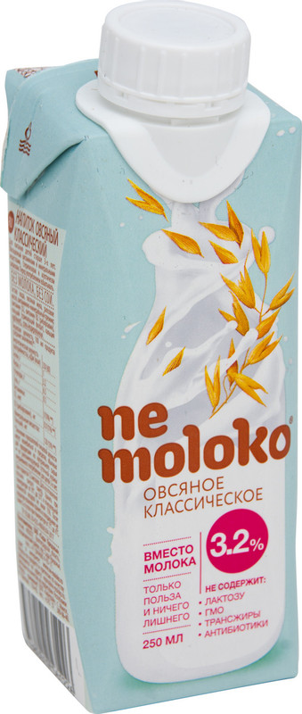Напиток овсяный Nemoloko классический обогащённый, 250мл — фото 1