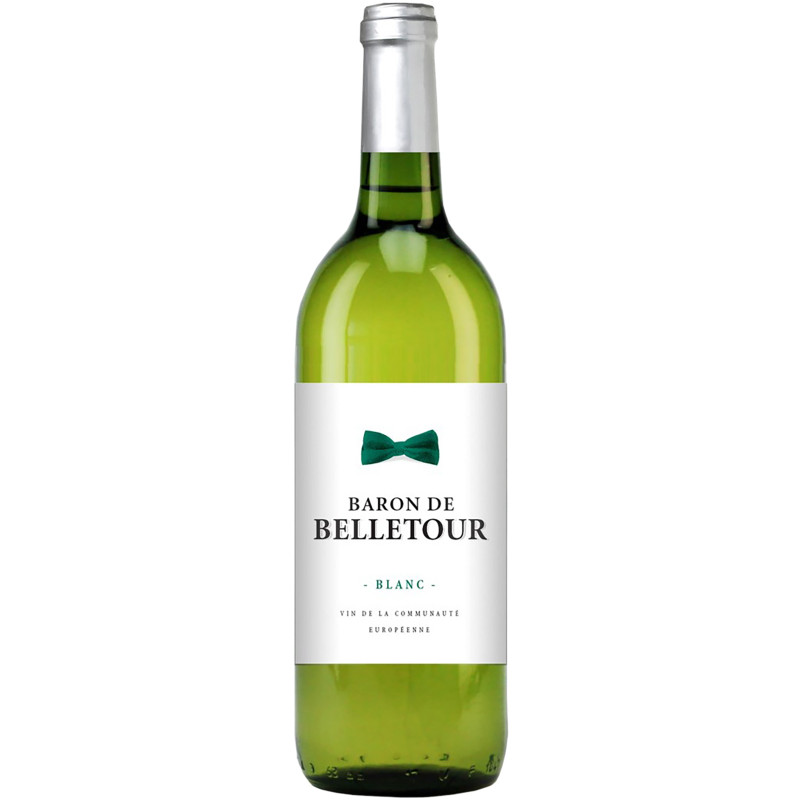 Вино Baron de Belletour белое полусладкое, 750мл