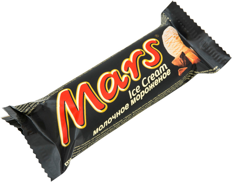 Мороженое молочное Mars с карамелью в глазури батончик, 41.8г