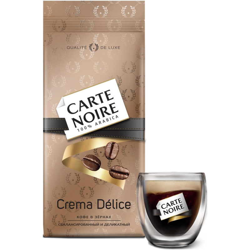 Кофе Carte Noire Crema Delice жареный в зёрнах, 230г — фото 2