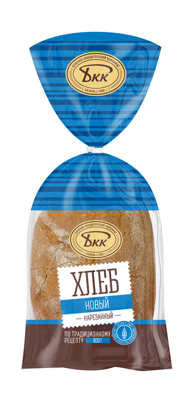 Хлеб БКК Новый пшенично-ржаной подовый нарезка, 600г