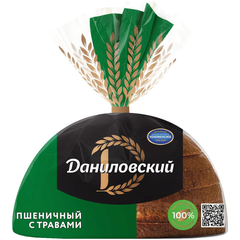 Хлеб Коломенское Даниловский пшенично-ржаной нарезка, 275г