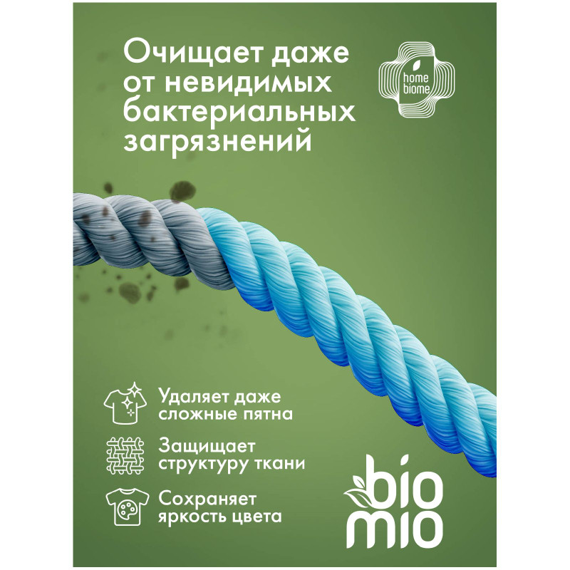 Порошок BioMio Bio-Universal для стирки цветного и белого концентрат без запаха, 1кг — фото 4