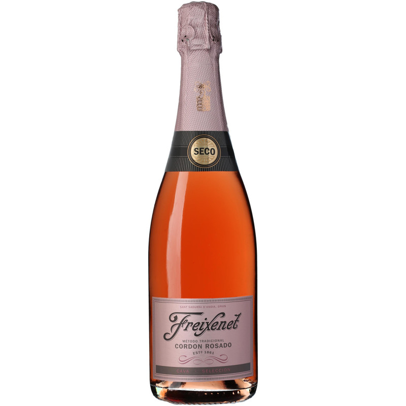 Вино игристое Freixenet Кордон Росадо розовое полусухое 12%, 750мл