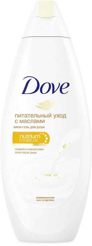 Крем-гель Dove для душа Драгоценные масла, 250мл