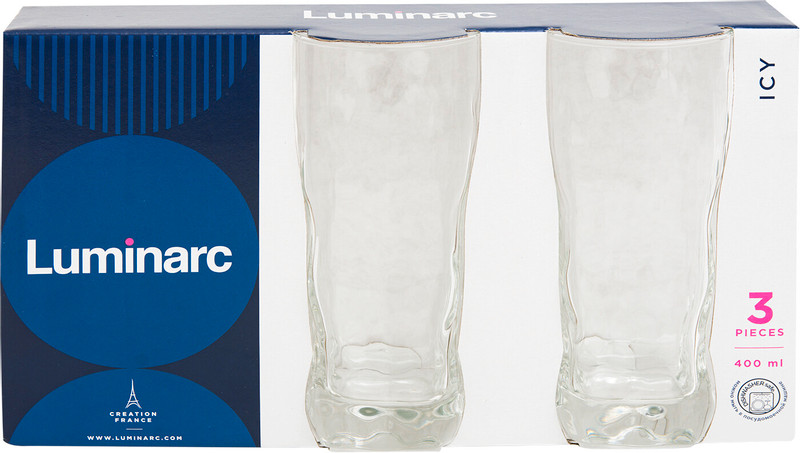 Набор стаканов Luminarc Айси высоких, 3х400мл — фото 1