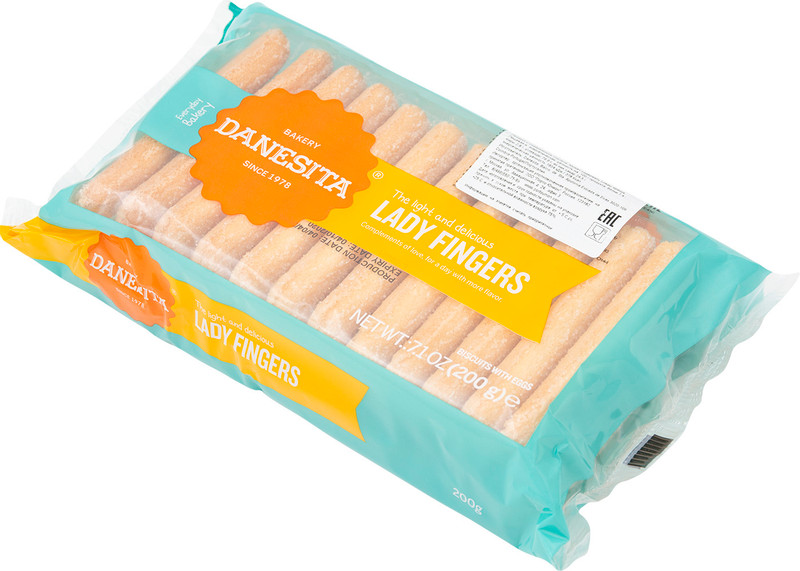 Печенье Danesita Дамские пальчики слоёное, 200г — фото 2